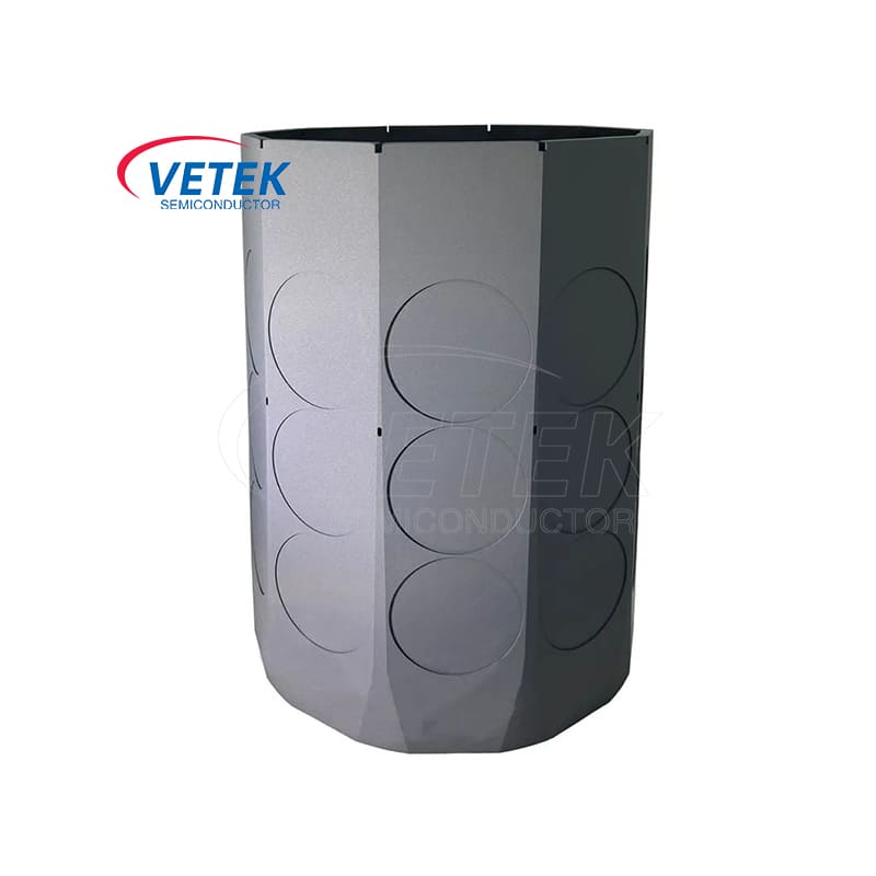 sic coated grass graphite barrel barrel susceptor